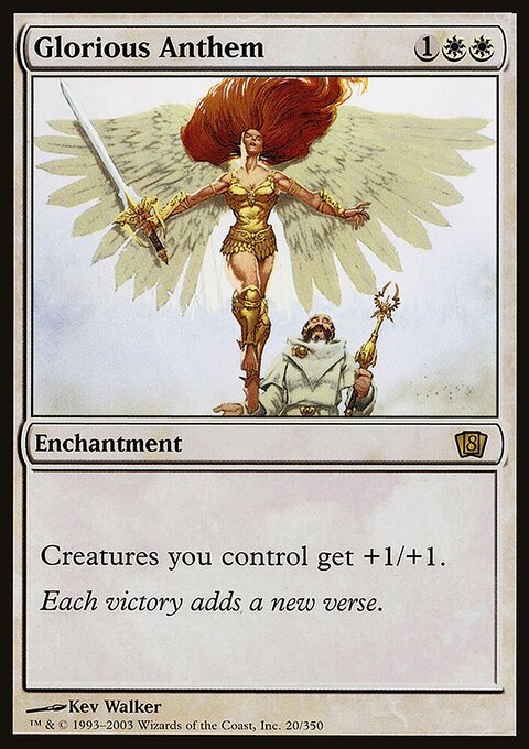 Glorious Anthem, Eighth Edition #20★, Magic: The Gathering card