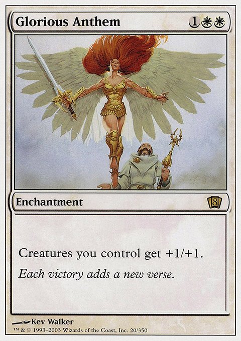 Glorious Anthem, Eighth Edition #20, Magic: The Gathering card