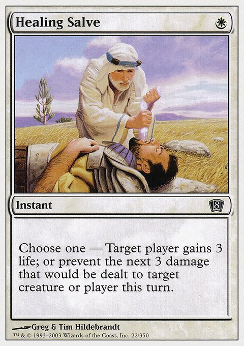 Healing Salve, Eighth Edition #22, Magic: The Gathering card