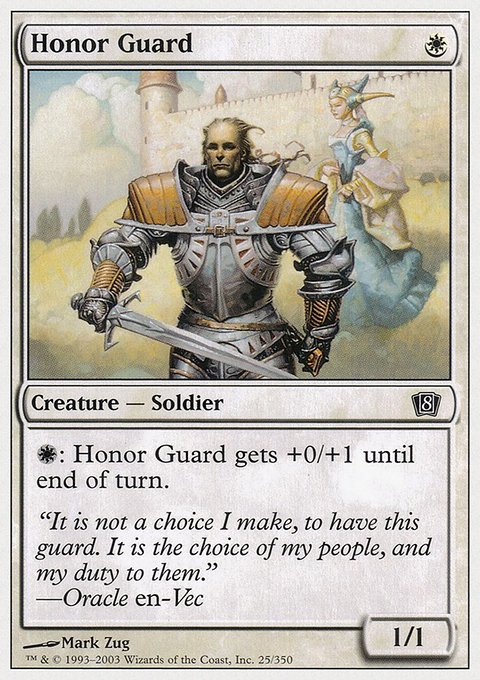 Honor Guard, Eighth Edition #25, Magic: The Gathering card