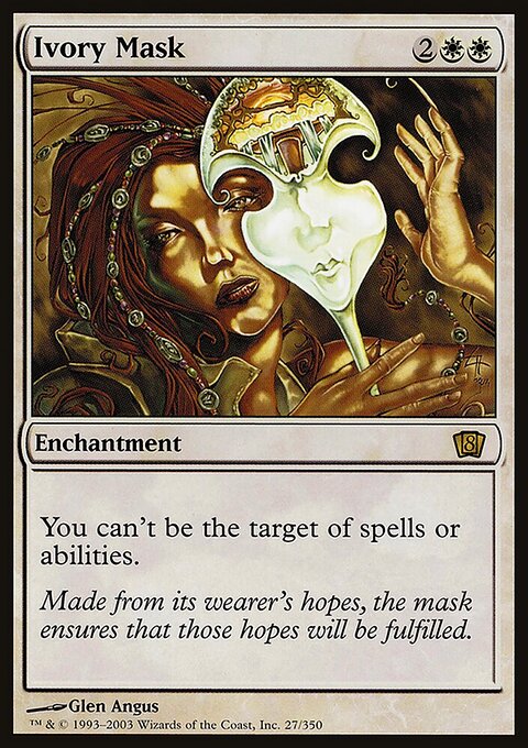 Ivory Mask, Eighth Edition #27★, Magic: The Gathering card
