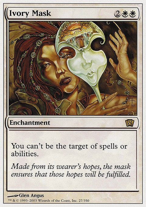 Ivory Mask, Eighth Edition #27, Magic: The Gathering card
