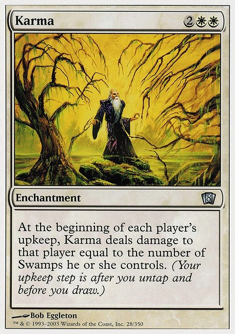 Karma, Eighth Edition #28, Magic: The Gathering card