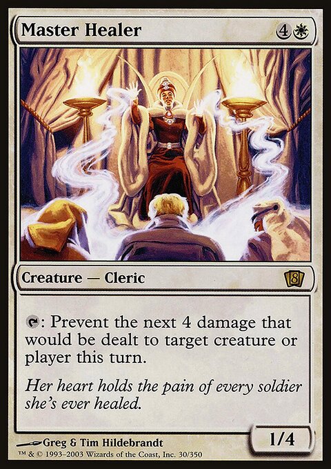 Master Healer, Eighth Edition #30★, Magic: The Gathering card