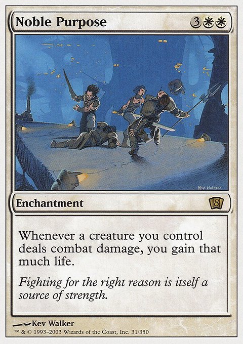 Noble Purpose, Eighth Edition #31, Magic: The Gathering card