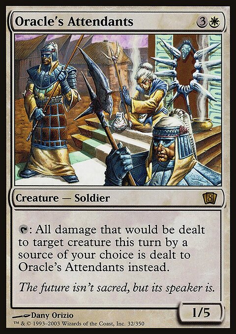 Oracle's Attendants, Eighth Edition #32★, Magic: The Gathering card