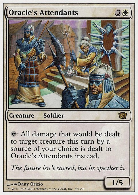Oracle's Attendants, Eighth Edition #32, Magic: The Gathering card