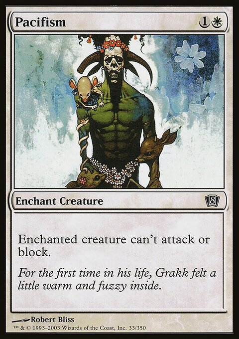 Pacifism, Eighth Edition #33★, Magic: The Gathering card