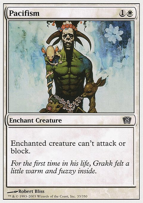 Pacifism, Eighth Edition #33, Magic: The Gathering card