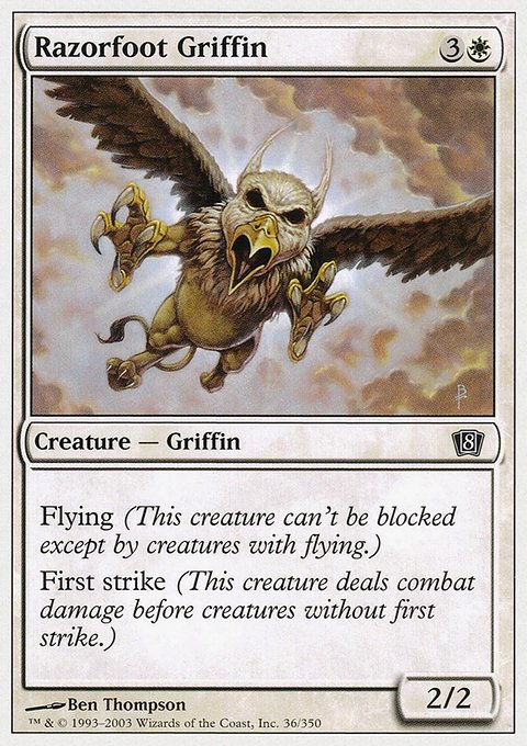 Razorfoot Griffin, Eighth Edition #36, Magic: The Gathering card