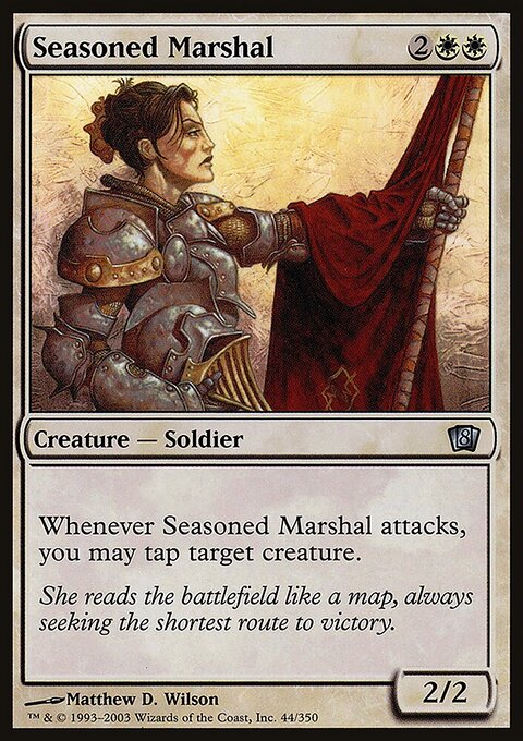 Seasoned Marshal, Eighth Edition #44★, Magic: The Gathering card