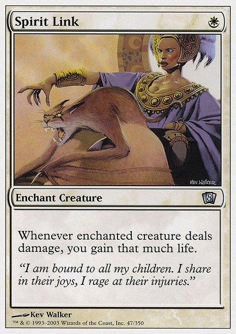 Spirit Link, Eighth Edition #47, Magic: The Gathering card