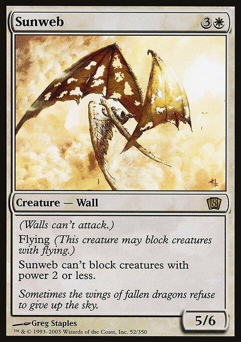 Sunweb, Eighth Edition #52★, Magic: The Gathering card
