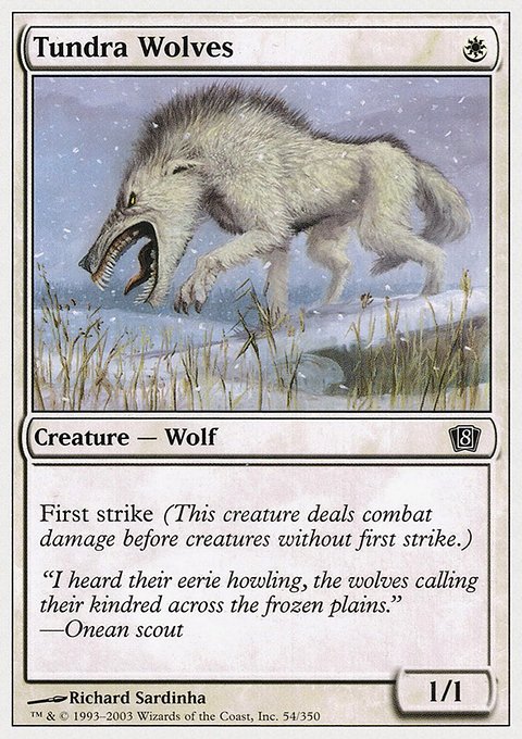 Tundra Wolves, Eighth Edition #54, Magic: The Gathering card
