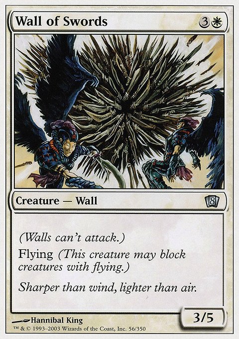Wall of Swords, Eighth Edition #56, Magic: The Gathering card