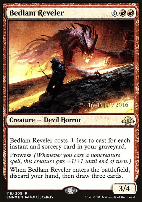 Bedlam Reveler, Eldritch Moon Promos #118s, Magic: The Gathering card