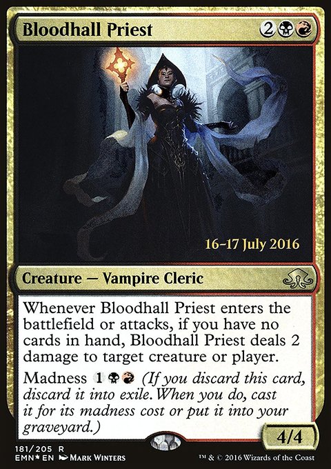 Bloodhall Priest, Eldritch Moon Promos #181s, Magic: The Gathering card
