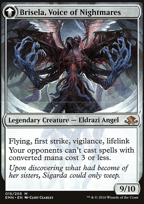 Brisela, Voice of Nightmares, Eldritch Moon Promos #15bs, Magic: The Gathering card