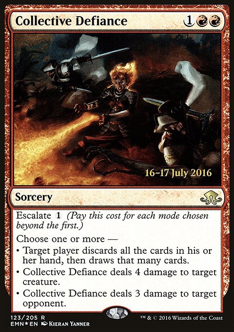 Collective Defiance, Eldritch Moon Promos #123s, Magic: The Gathering card