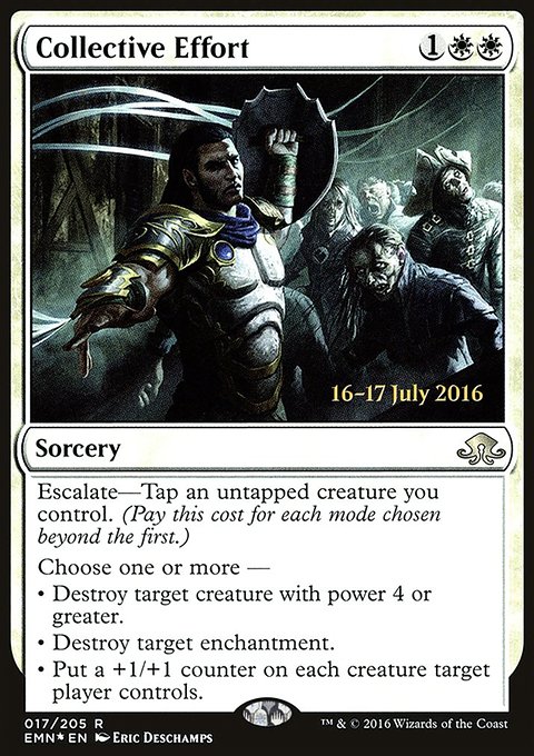 Collective Effort, Eldritch Moon Promos #17s, Magic: The Gathering card