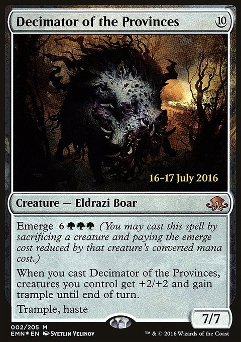 Decimator of the Provinces, Eldritch Moon Promos #2s, Magic: The Gathering card