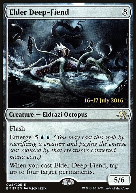 Elder Deep-Fiend, Eldritch Moon Promos #5s, Magic: The Gathering card