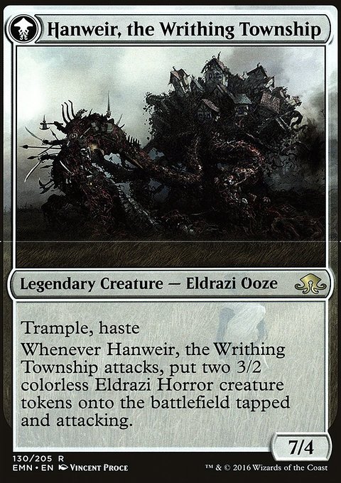 Hanweir, the Writhing Township, Eldritch Moon Promos #130bs, Magic: The Gathering card