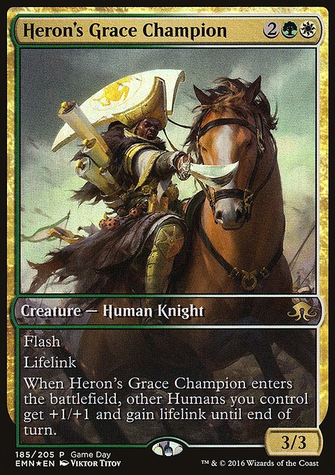 Heron's Grace Champion, Eldritch Moon Promos #185, Magic: The Gathering card