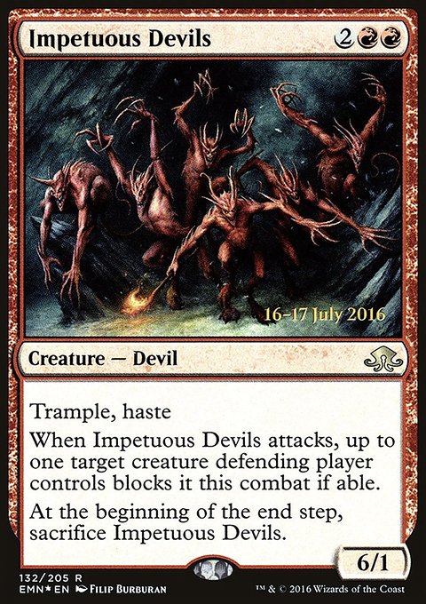 Impetuous Devils, Eldritch Moon Promos #132s, Magic: The Gathering card