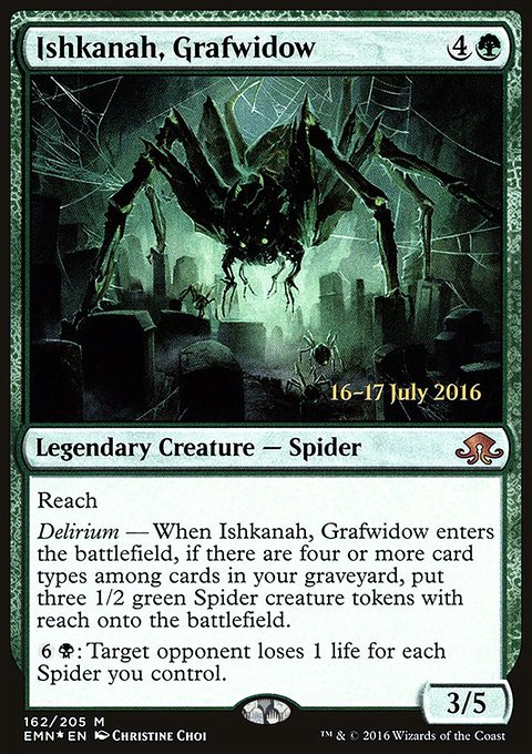 Ishkanah, Grafwidow, Eldritch Moon Promos #162s, Magic: The Gathering card