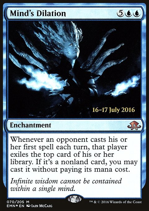 Mind's Dilation, Eldritch Moon Promos #70s, Magic: The Gathering card