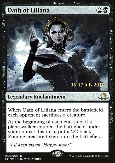 Oath of Liliana, Eldritch Moon Promos #99s, Magic: The Gathering card