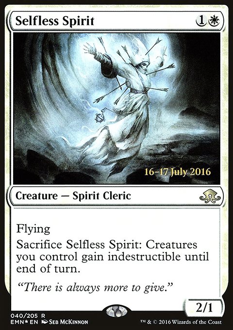 Selfless Spirit, Eldritch Moon Promos #40s, Magic: The Gathering card