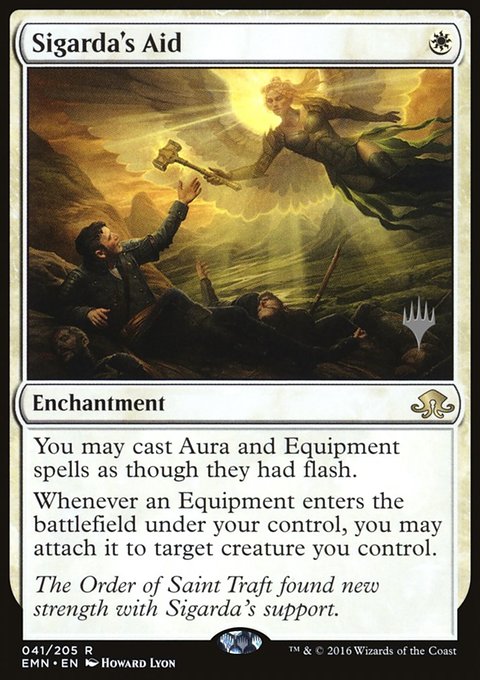 Sigarda's Aid, Eldritch Moon Promos #41p, Magic: The Gathering card