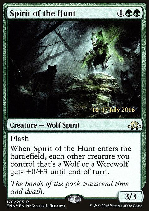 Spirit of the Hunt, Eldritch Moon Promos #170s, Magic: The Gathering card