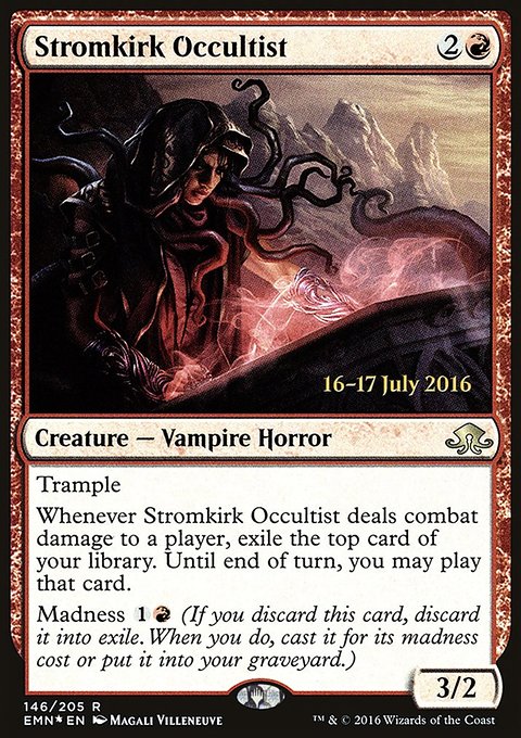 Stromkirk Occultist, Eldritch Moon Promos #146s, Magic: The Gathering card