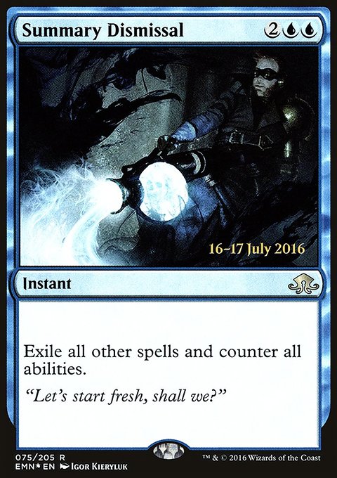 Summary Dismissal, Eldritch Moon Promos #75s, Magic: The Gathering card