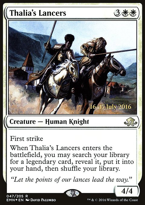 Thalia's Lancers, Eldritch Moon Promos #47s, Magic: The Gathering card