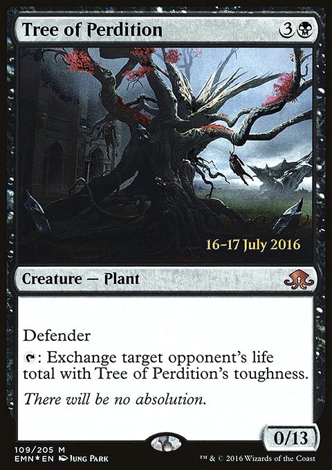 Tree of Perdition, Eldritch Moon Promos #109s, Magic: The Gathering card