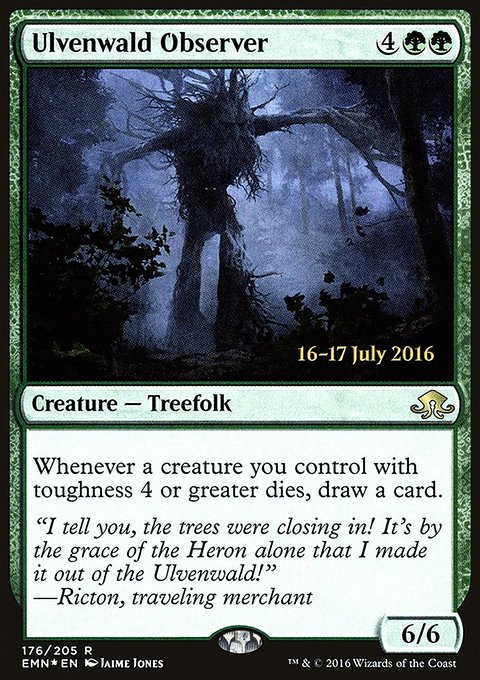 Ulvenwald Observer, Eldritch Moon Promos #176s, Magic: The Gathering card