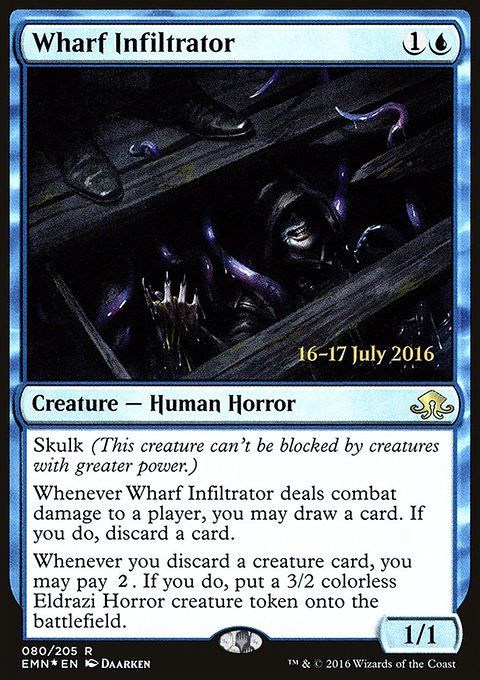 Wharf Infiltrator, Eldritch Moon Promos #80s, Magic: The Gathering card