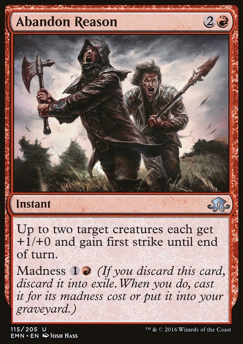 Abandon Reason, Eldritch Moon #115, Magic: The Gathering card