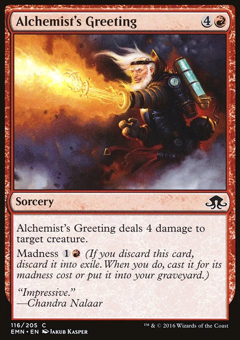 Alchemist's Greeting, Eldritch Moon #116, Magic: The Gathering card