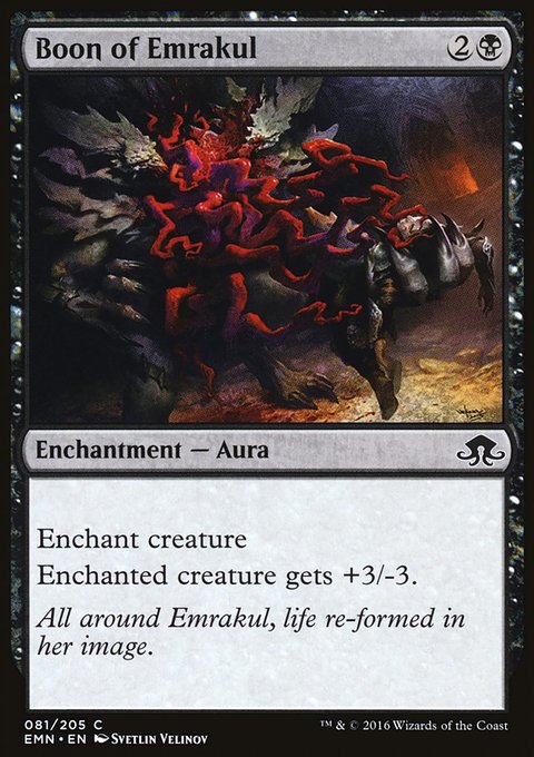 Boon of Emrakul, Eldritch Moon #81, Magic: The Gathering card