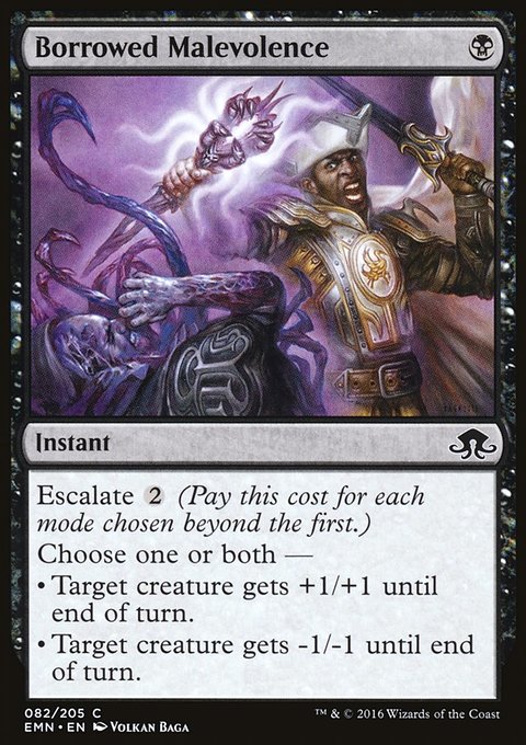 Borrowed Malevolence, Eldritch Moon #82, Magic: The Gathering card