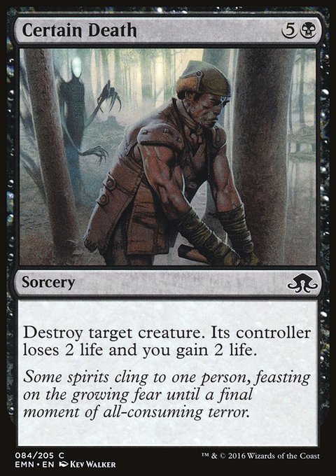 Certain Death, Eldritch Moon #84, Magic: The Gathering card