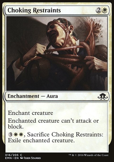 Choking Restraints, Eldritch Moon #16, Magic: The Gathering card