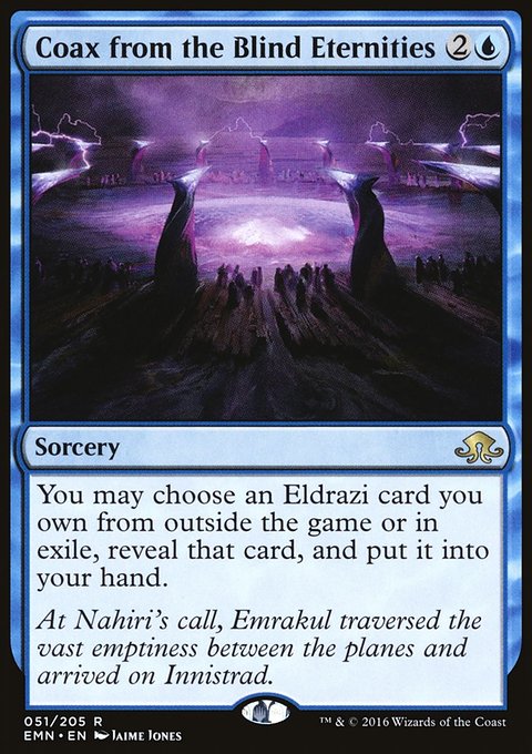 Coax from the Blind Eternities, Eldritch Moon #51, Magic: The Gathering card