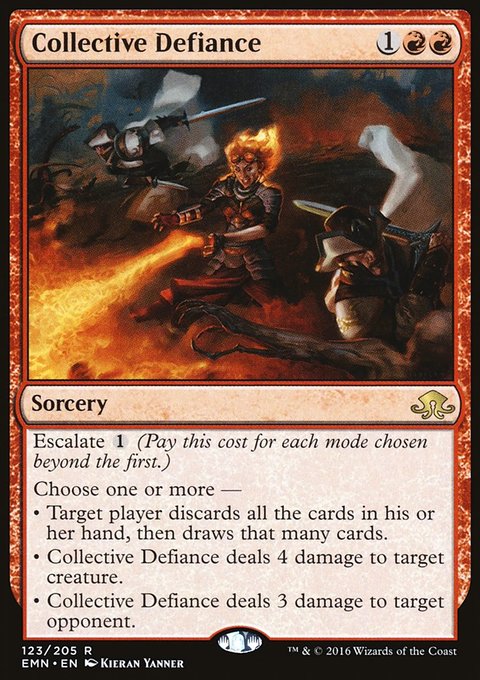 Collective Defiance, Eldritch Moon #123, Magic: The Gathering card