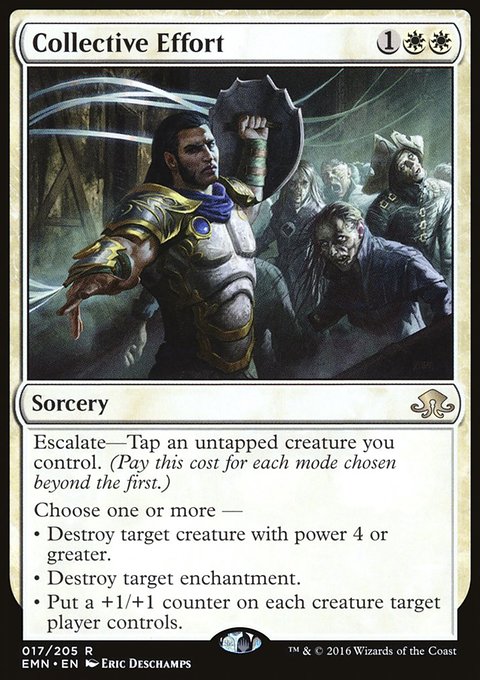 Collective Effort, Eldritch Moon #17, Magic: The Gathering card